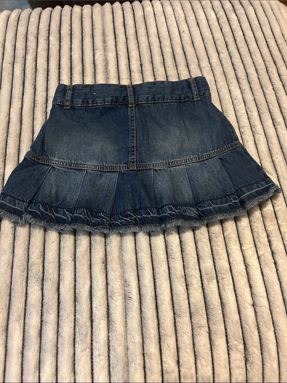 The Children's Place Blue Denim Skort with Navy Liner
